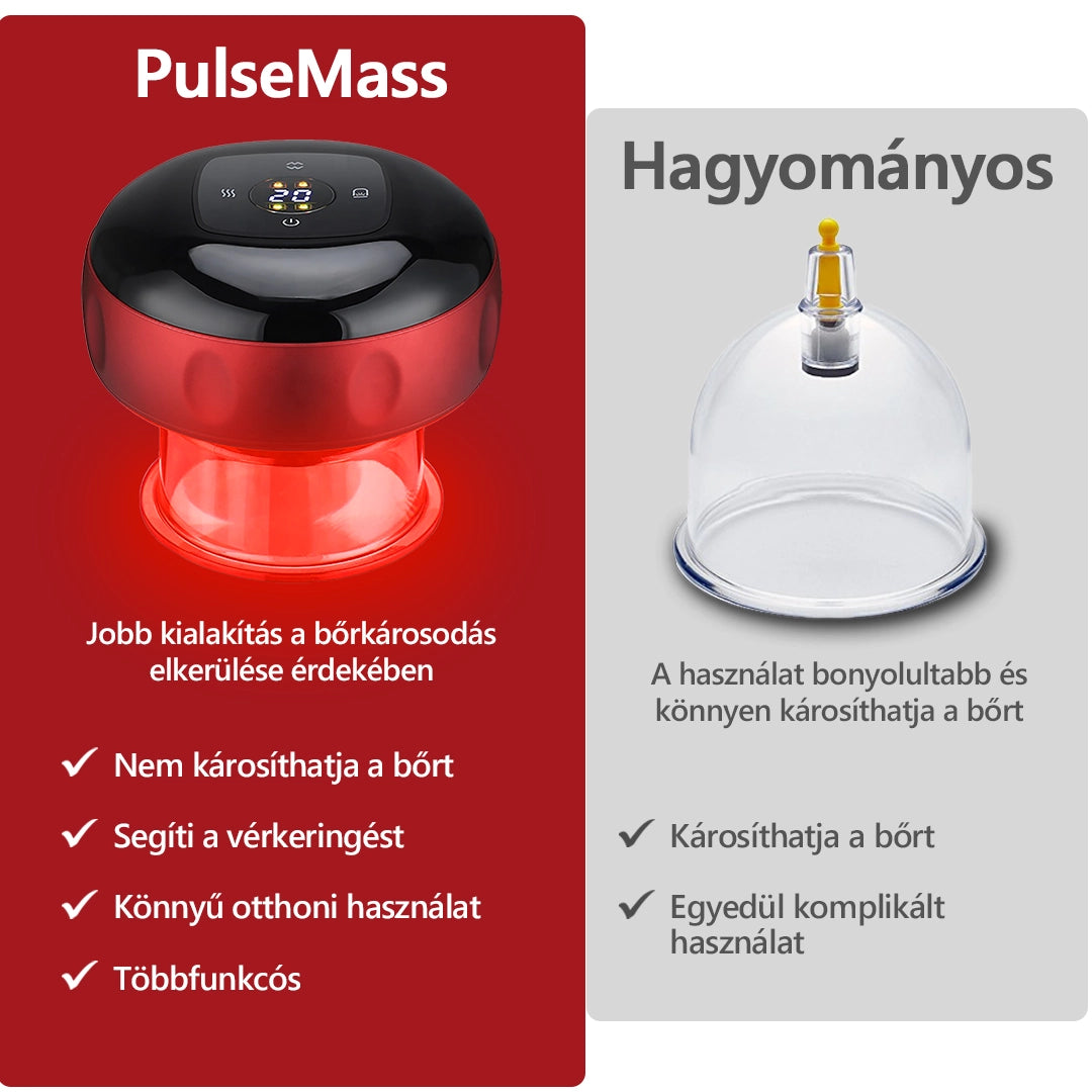 Livendis™ PulseMass intelligens vákuumos köpölyöző, elektromos Gua Sha terápiás masszírozó