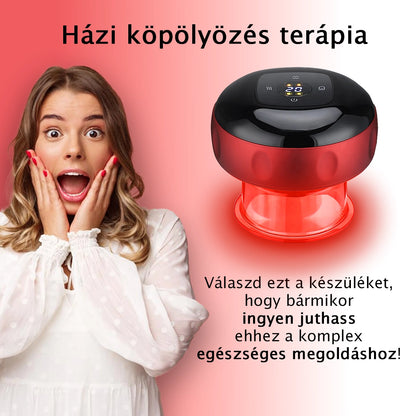 Livendis™ PulseMass intelligens vákuumos köpölyöző, elektromos Gua Sha terápiás masszírozó